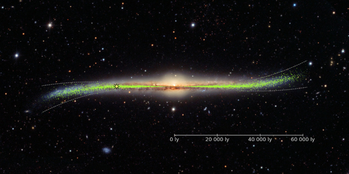The warped Galactic disk with the distribution of classical Cepheids (J. Skowron)